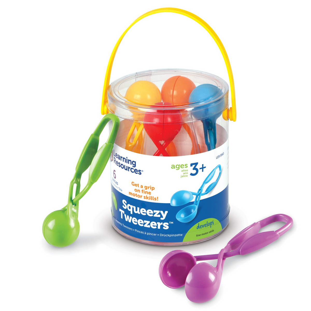 Squeezy Tweezers™-pallopinsetit, 6 kpl