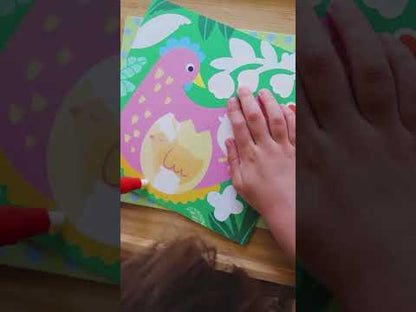 Väritä vedellä - puutarhan eläinvauvat